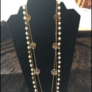 Fashion multilayer pearl necklace